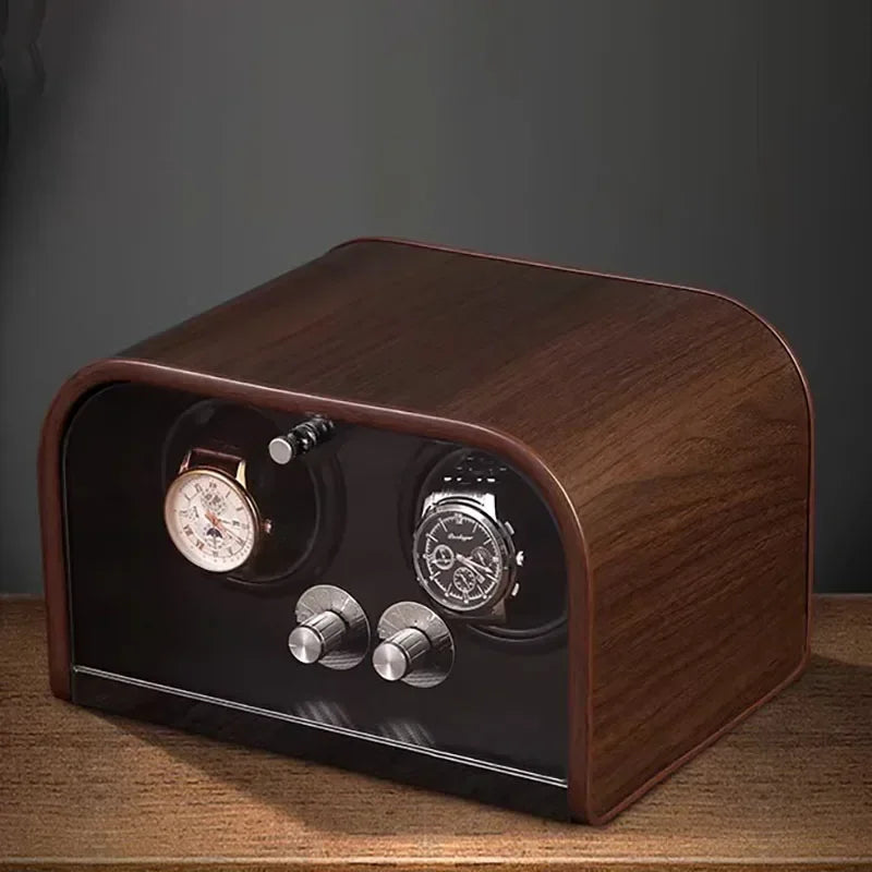 Coffre Fort Montre Bois Remontoir Automatique