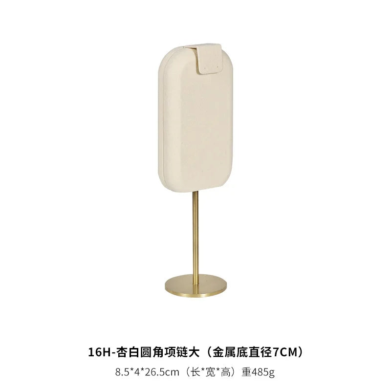 Présentoir Bijoux Daim Beige Multifonction