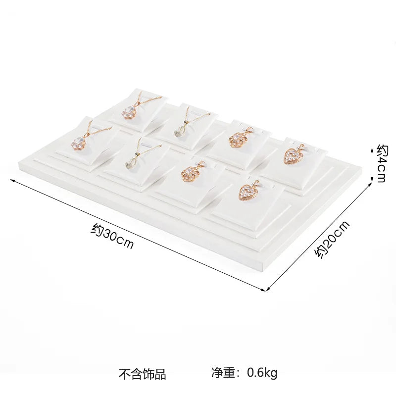 Buste Bijoux Cuir Blanc Mannequin Multifonction
