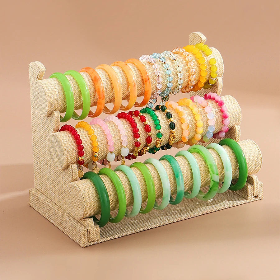 Présentoir Bracelet 3 Couches Rangement Vitrine
