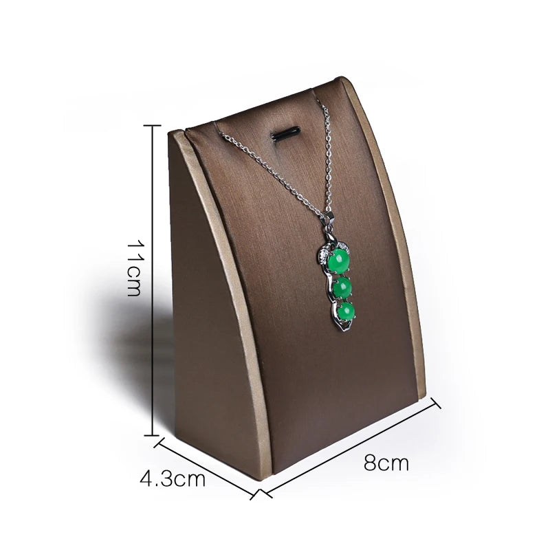 Présentoir Cuir PU Collier Bague Bracelet Pendentif Vitrine