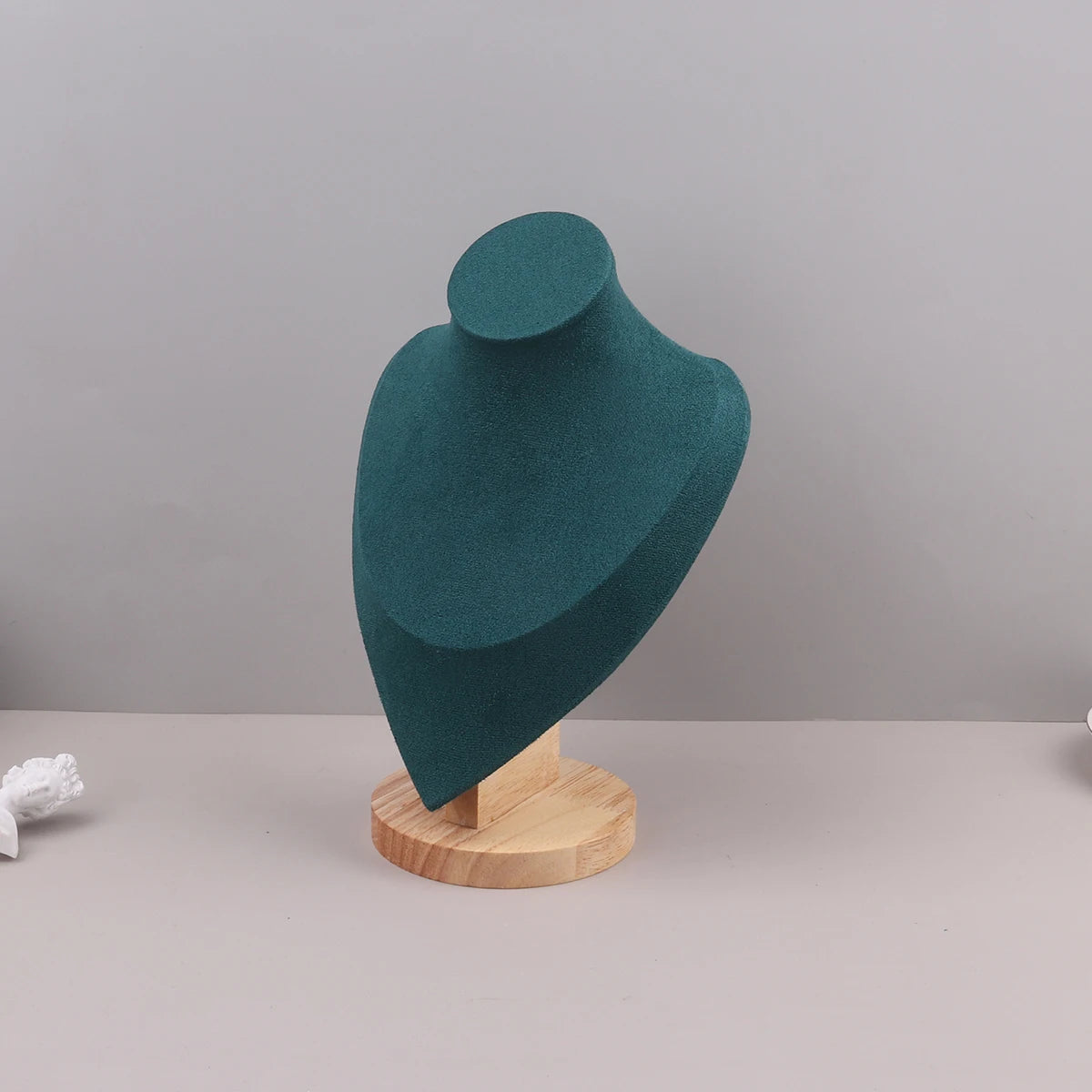 Présentoir Collier Velours Vert Émeraude 3 Tailles