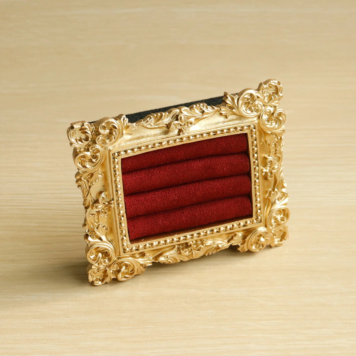 Plateau Bague Daim Vintage Baroque