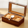 Boîte Montre Bois Luxe 3 Emplacements