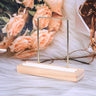 Présentoir Collier Bois Massif Blanc Vitrine