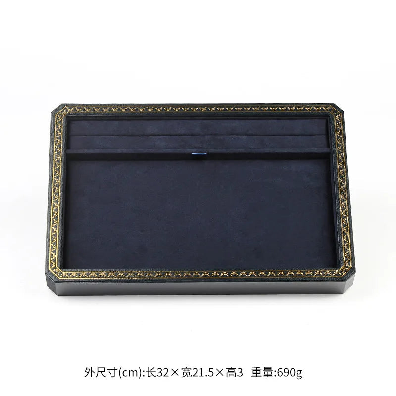 Boîte Bijoux Cuir Portable Vitrine Compartiments