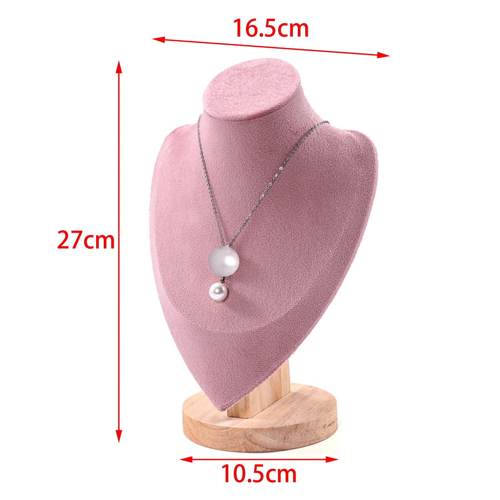 Buste Collier Velours Élégant Vitrine Bijoux