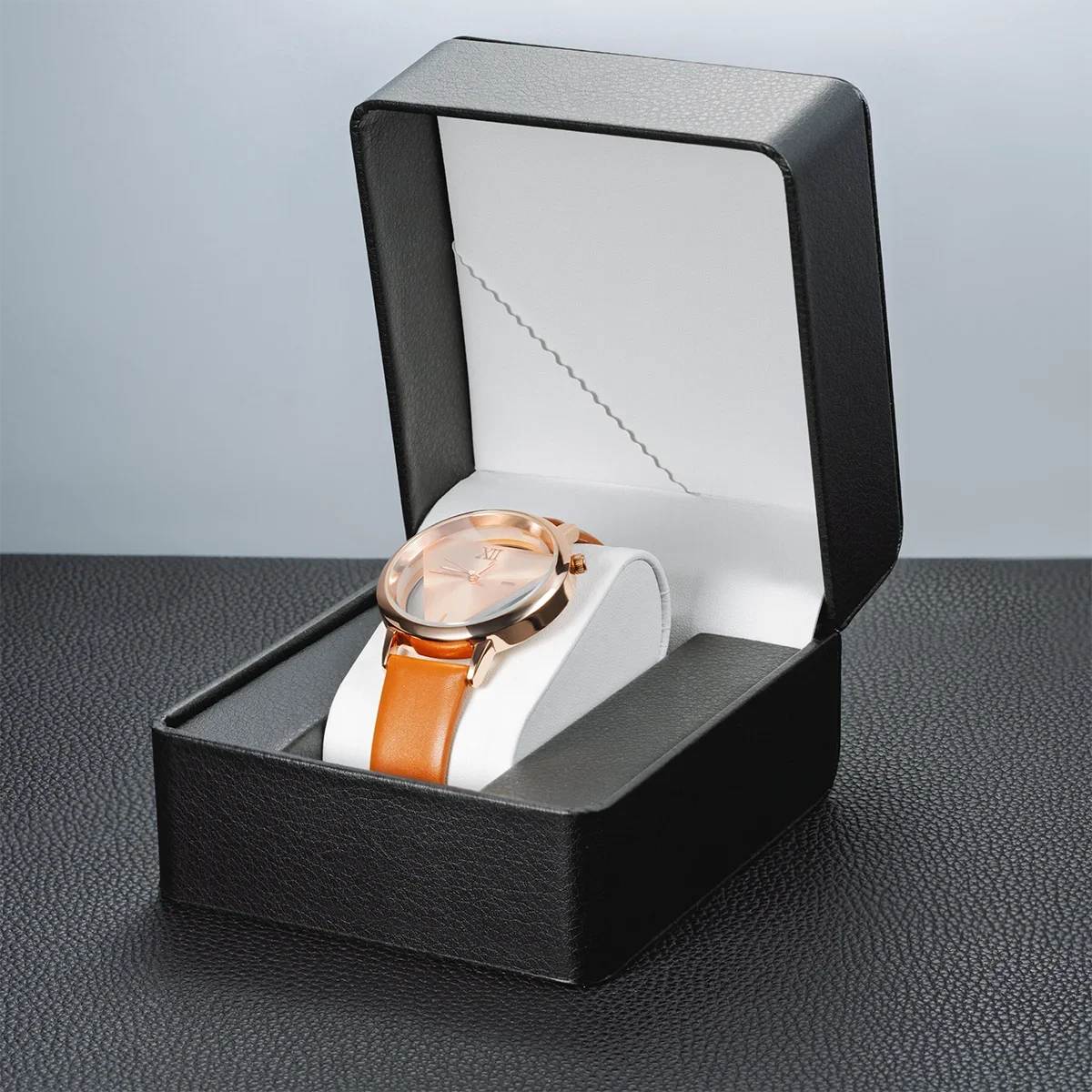 Boîte Montre Cuir Premium Coussin Voyage