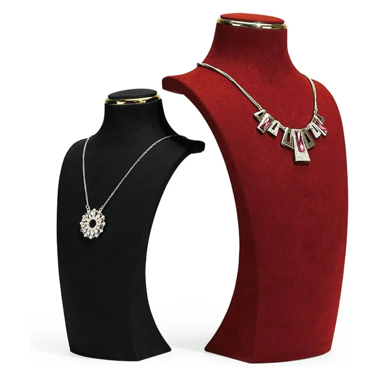 Buste Collier Daim Microfibre Comptoir Joaillerie