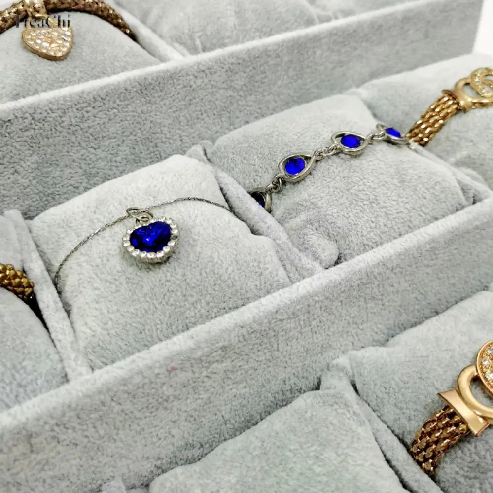 Présentoir Velours 3 Niveaux Bracelet Collier Montre