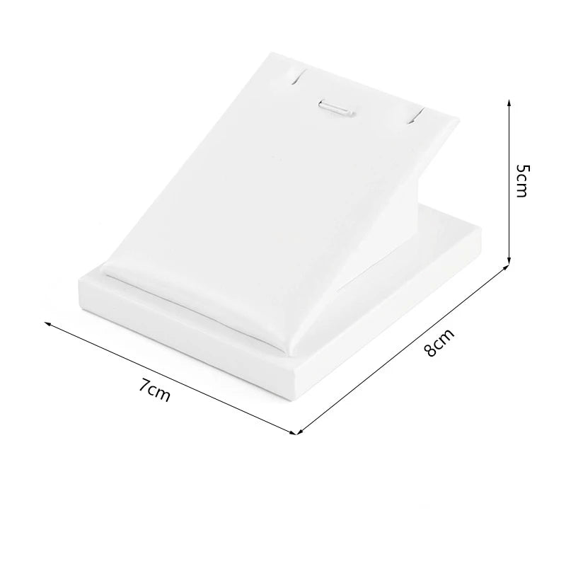 Présentoir Bijoux Cuir Blanc Multifonction