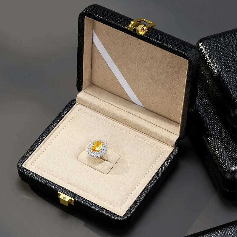 Boîte Bijoux Cuir Premium Coffret Cadeau