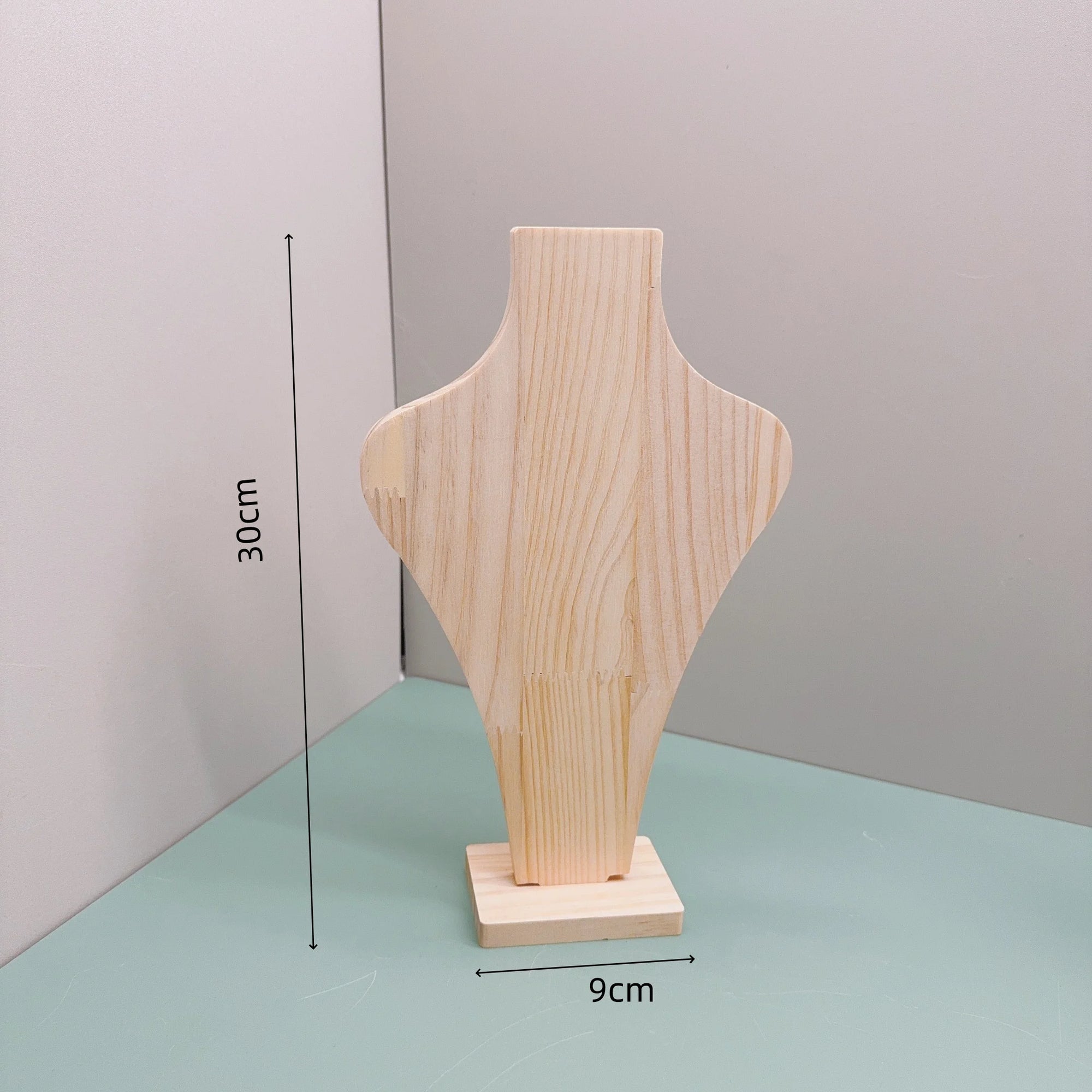 Présentoir Collier Bois Massif Vertical Détachable