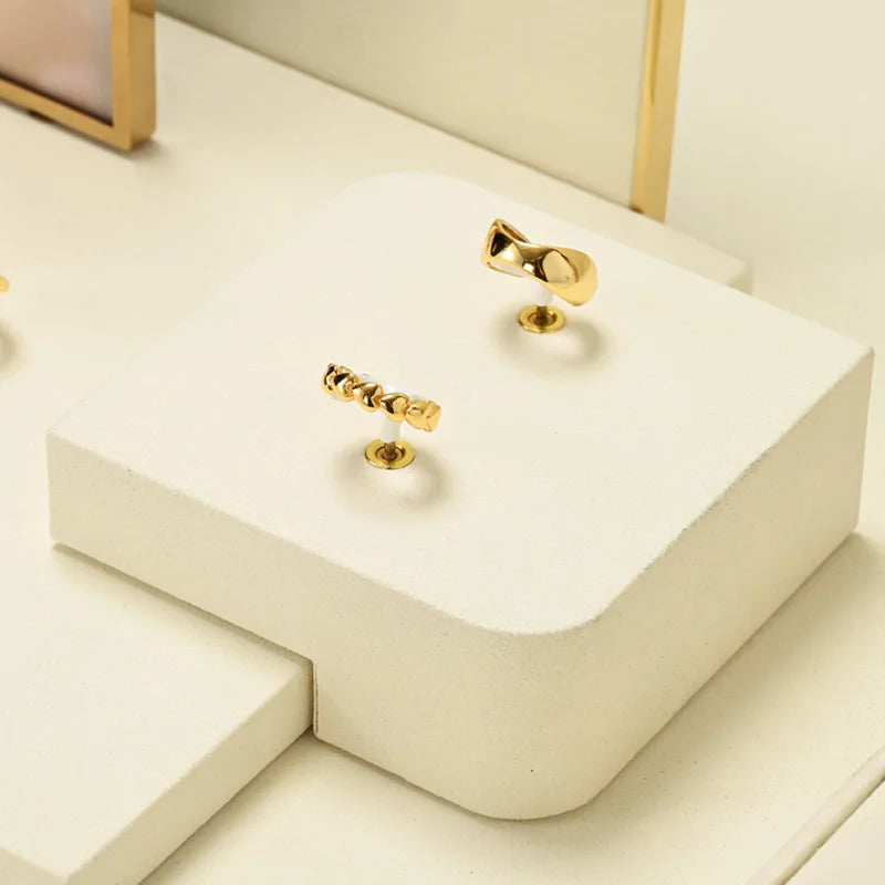 Presentoir Bijoux Beige Multi-support Bracelet Collier