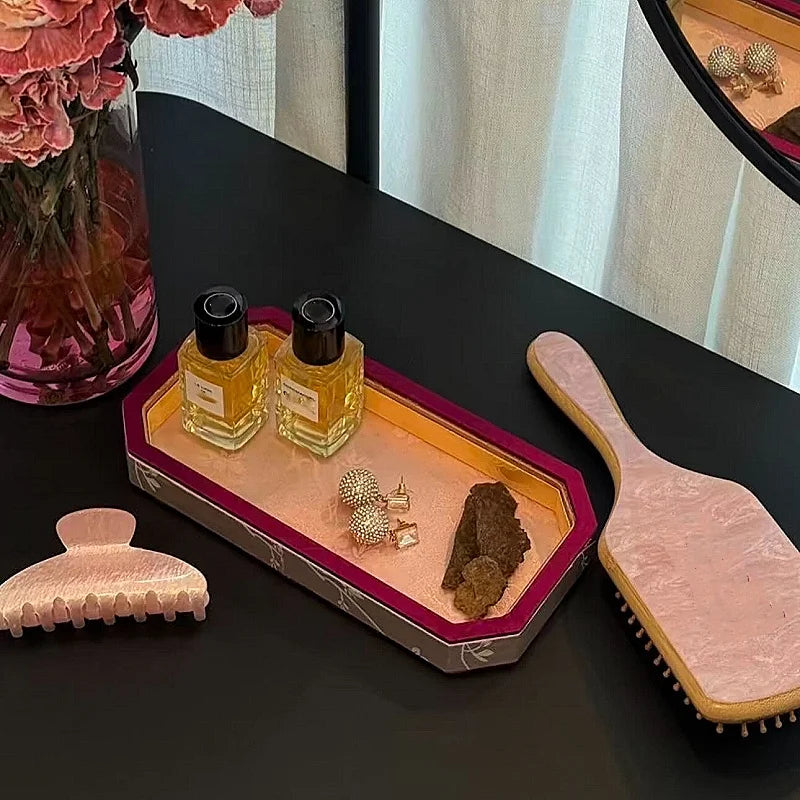Plateau Bijoux Soie Brodé Palais