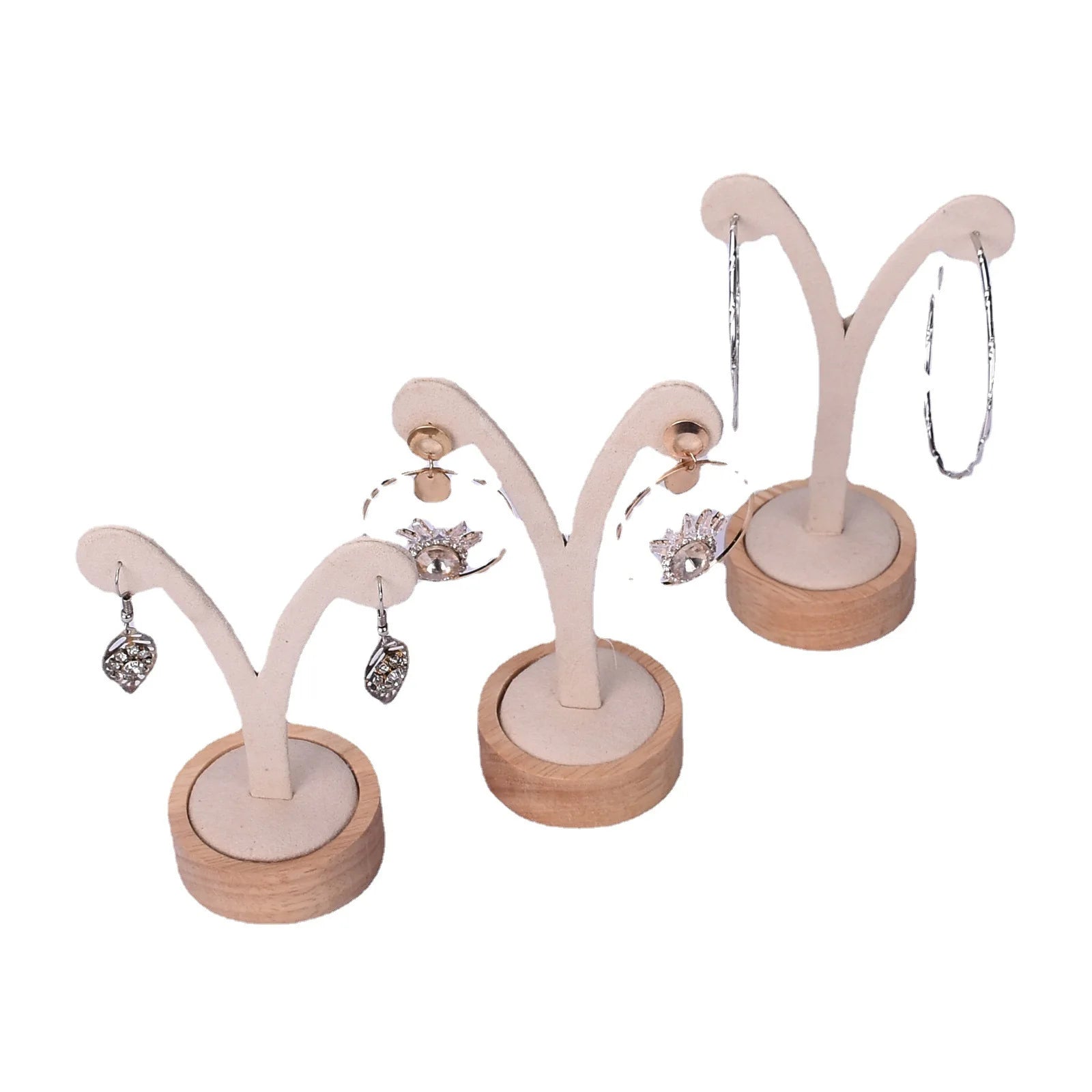 Présentoir Boucles d'Oreilles Bois Métal