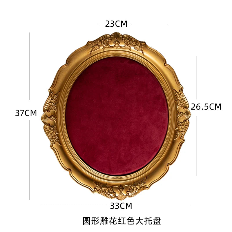Présentoir Bijoux Cadre Velours Rouge Luxe