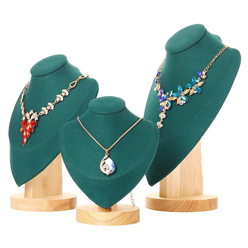 Buste Collier Velours Bambou Spectacle