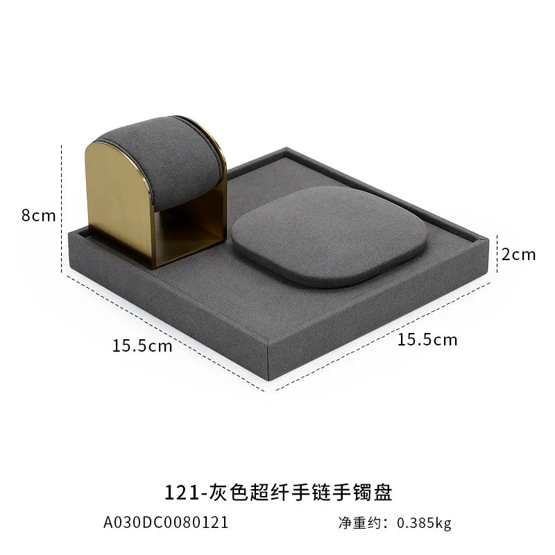 Plateau Bijoux Daim Pivotant Rotatif Multi Modèles