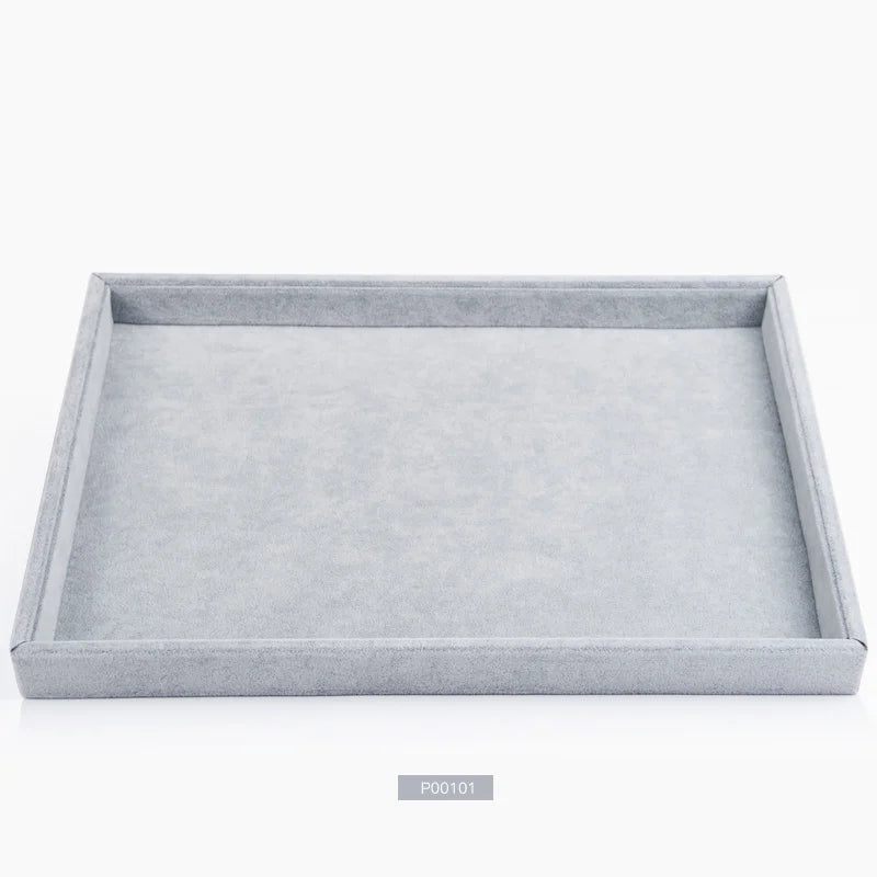 Plateau Bijoux Velours Glacé 24 Grilles Empilable