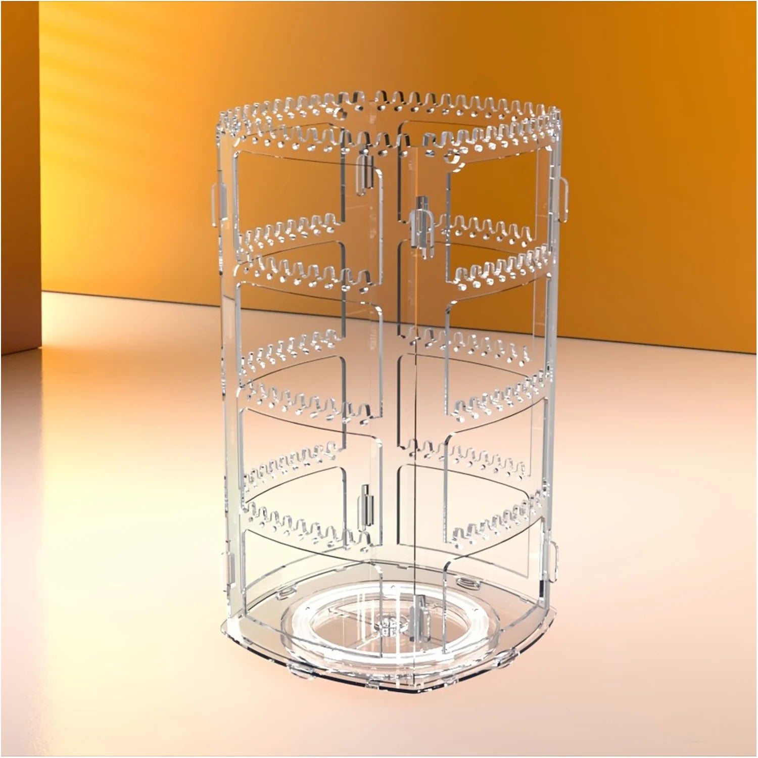 Présentoir Collier Plastique Rotatif Tour