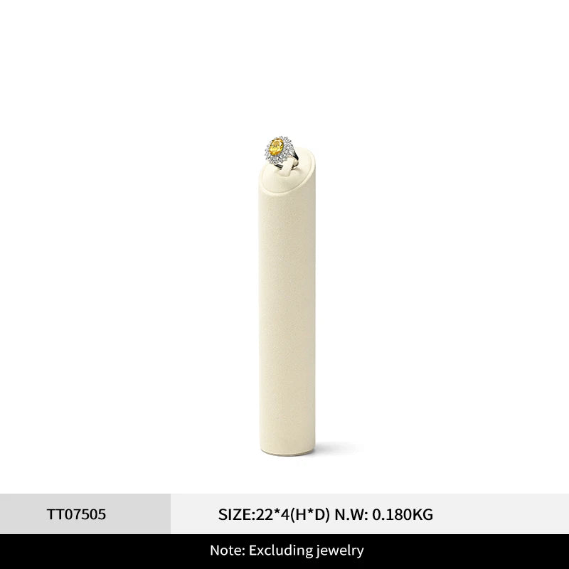 Buste Collier Bague Beige Vitrine Magasin