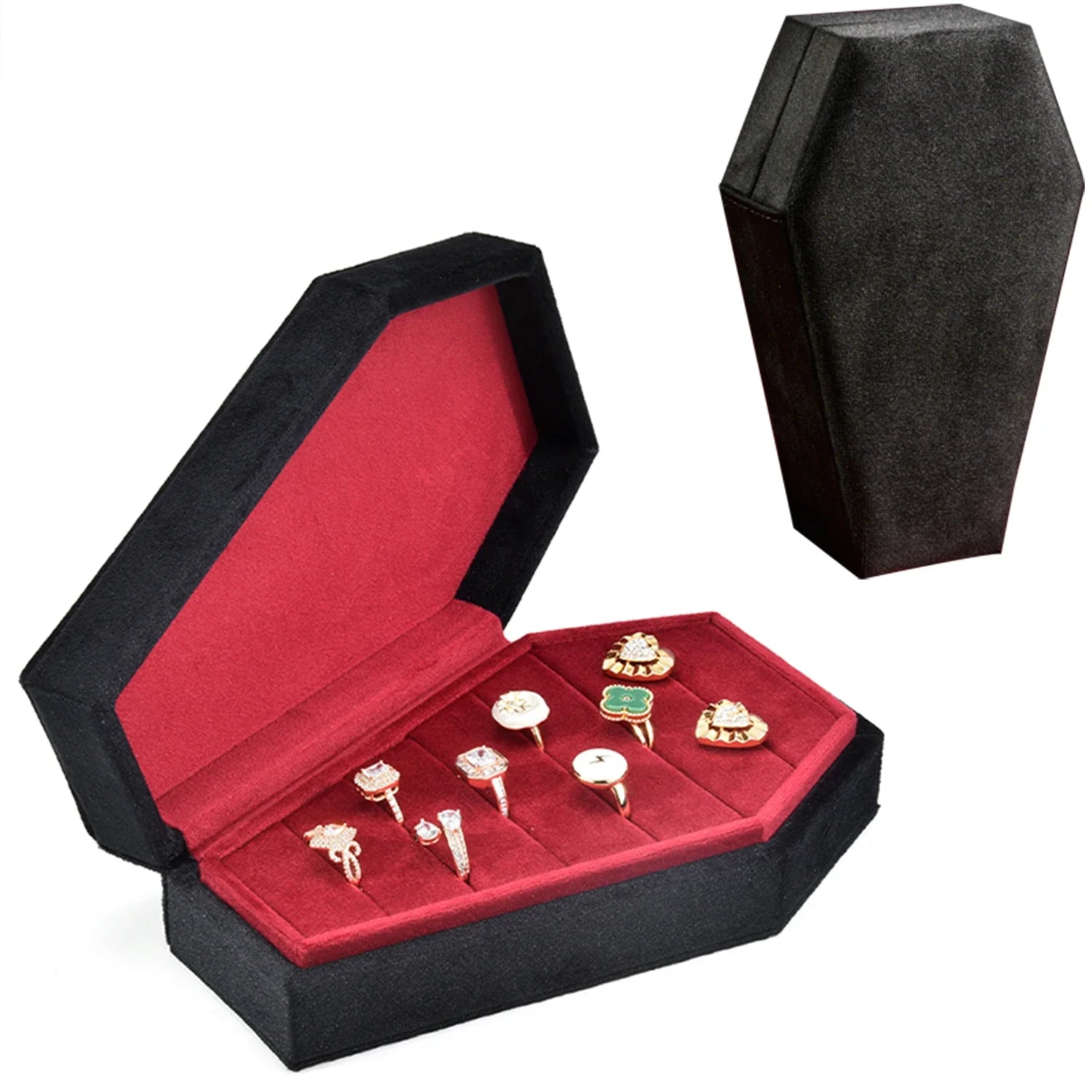 Boîte à Bijoux Cercueil Velours Gothique Mixte