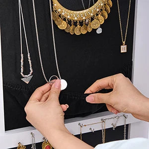 Armoire à Bijoux Bois Miroir LED
