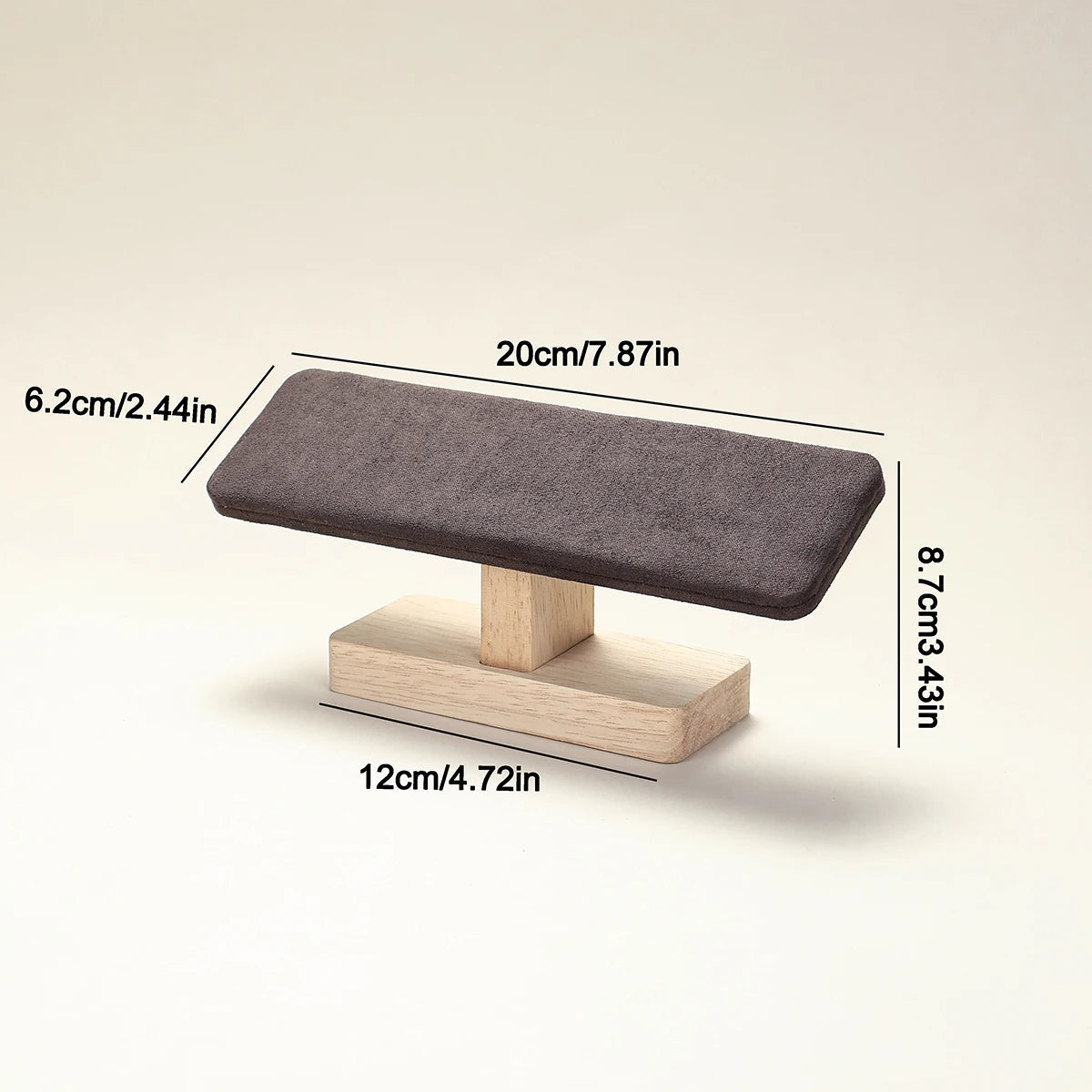 Presentoir Montre Bois Velours Base Organisateur