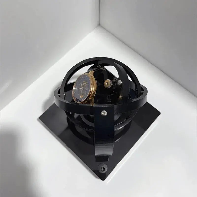 Remontoir Montre Acrylique Noir Solo Stéréoscopique