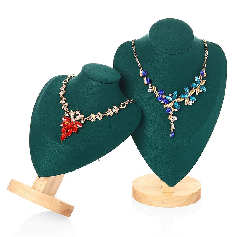 Buste Collier Velours Bambou Spectacle