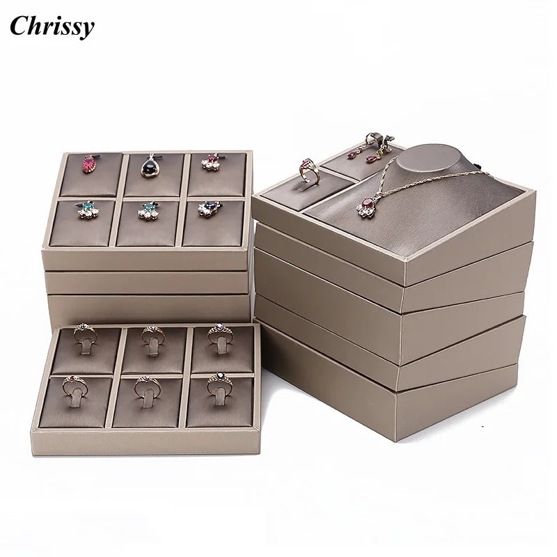 Mallette Bijoux Cuir Marron Rangement Voyage