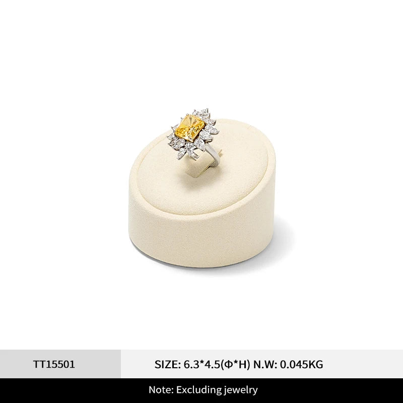 Présentoir Bijoux Daim Beige Comptoir Magasin