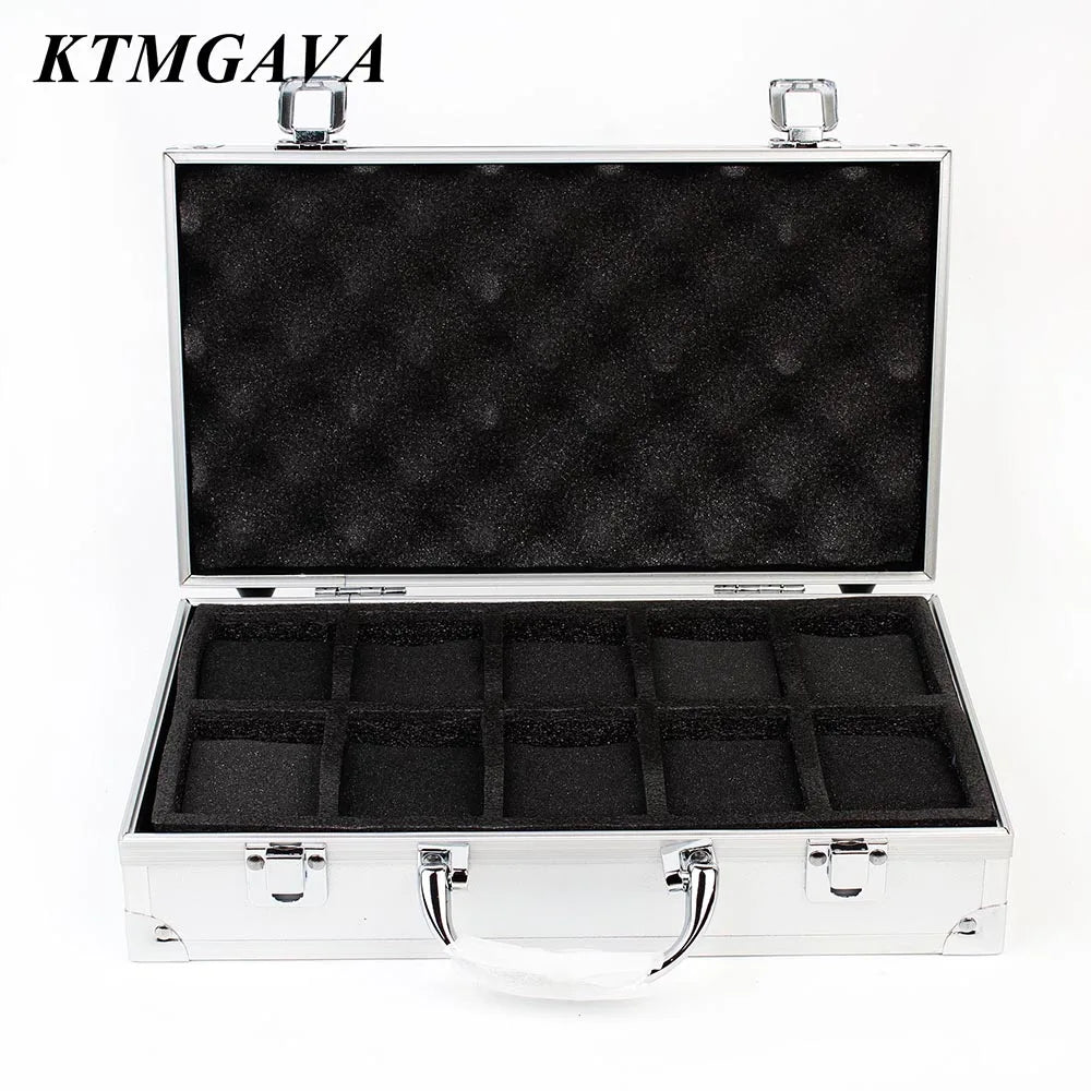 Boîte Montre Métal Aluminium Multi-Compartiments