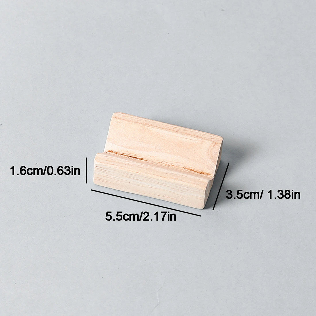 Présentoir bague bois à rainure – petit modèle, cotes 5,5 cm