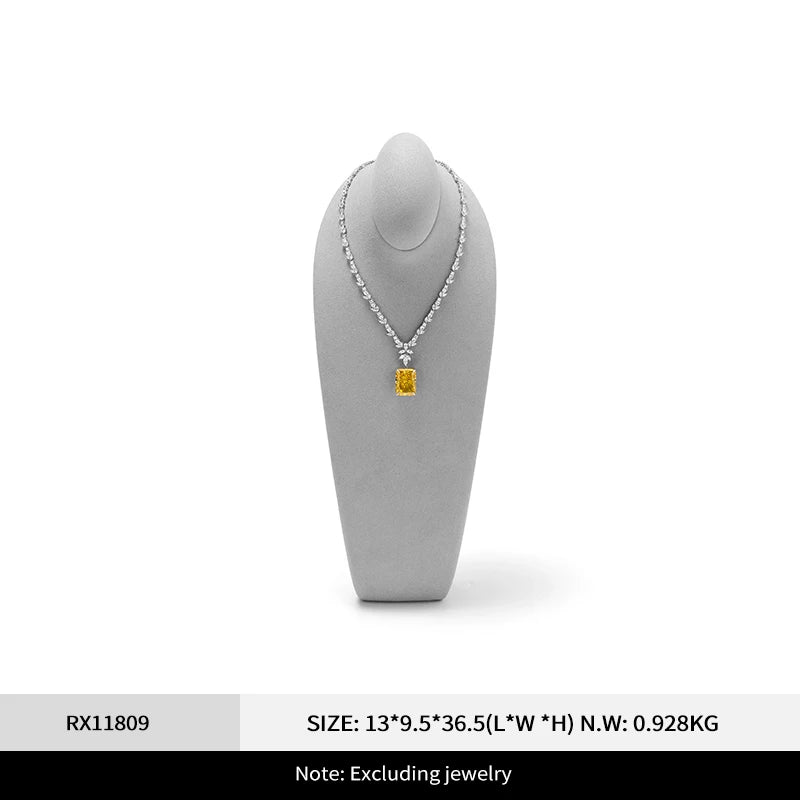 Buste Collier Cou Microfibre Présentation Vitrine