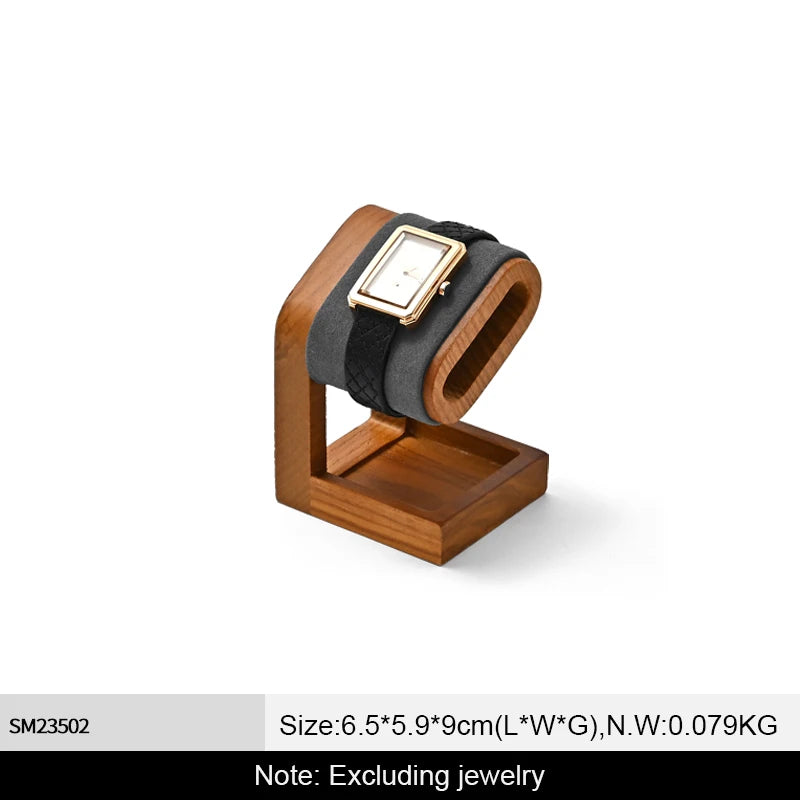 Présentoir Montre Bois Massif Bagues Vitrine