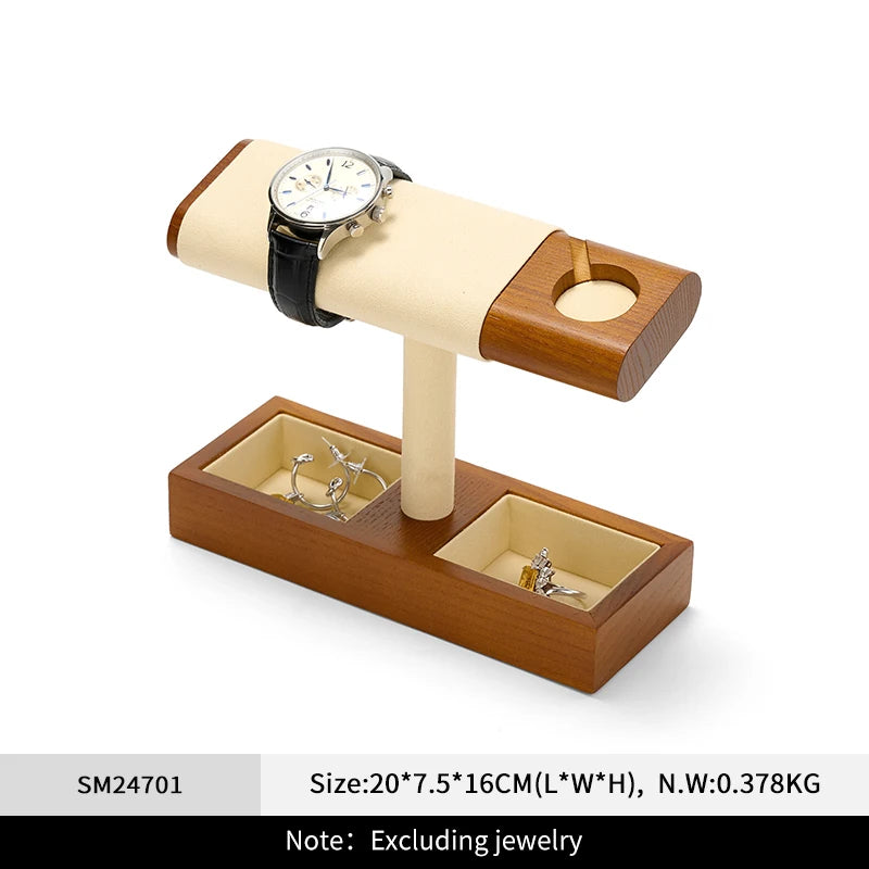 Présentoir Montre Bois Chargeur Applewatch Support