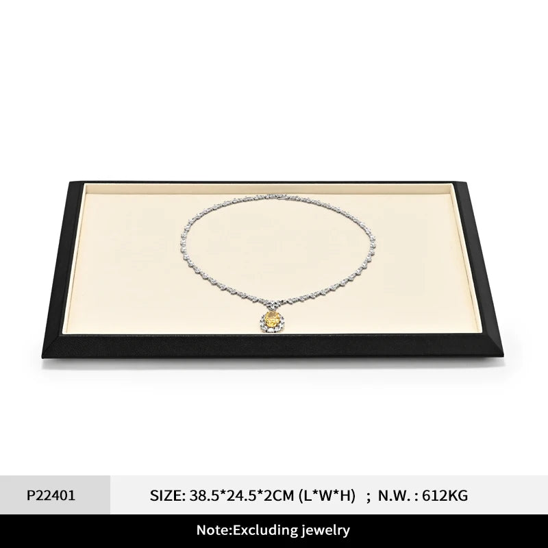Plateau Bijoux Cuir Premium Bagues Colliers Bracelets