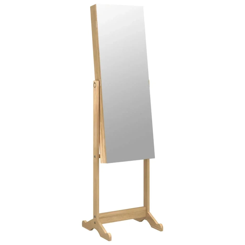 Boîte Bijoux Bois Rotative Sur Pied Miroir