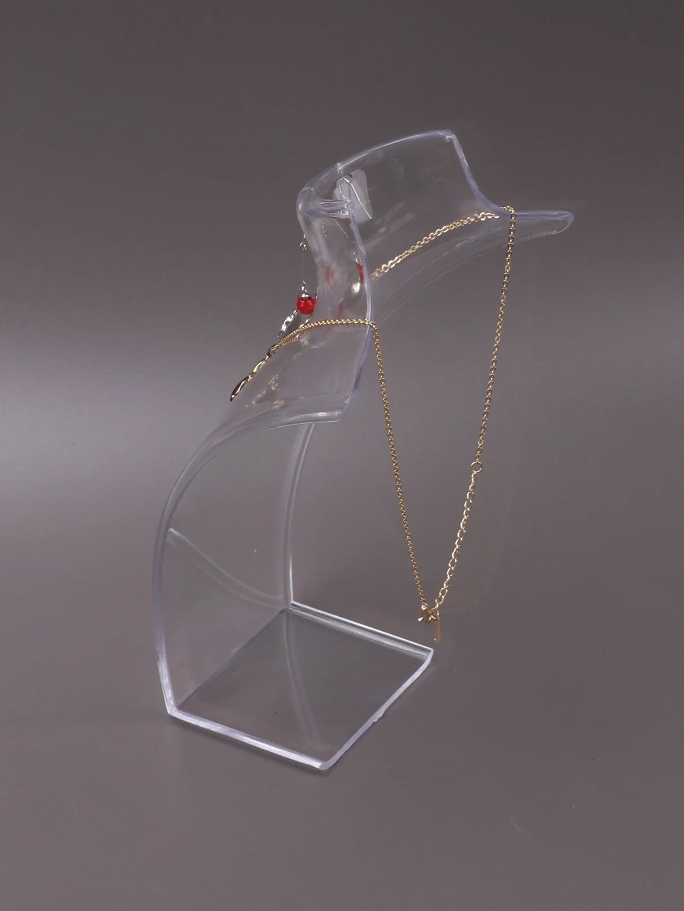 Présentoir Collier Buste Plastique 3 Coloris