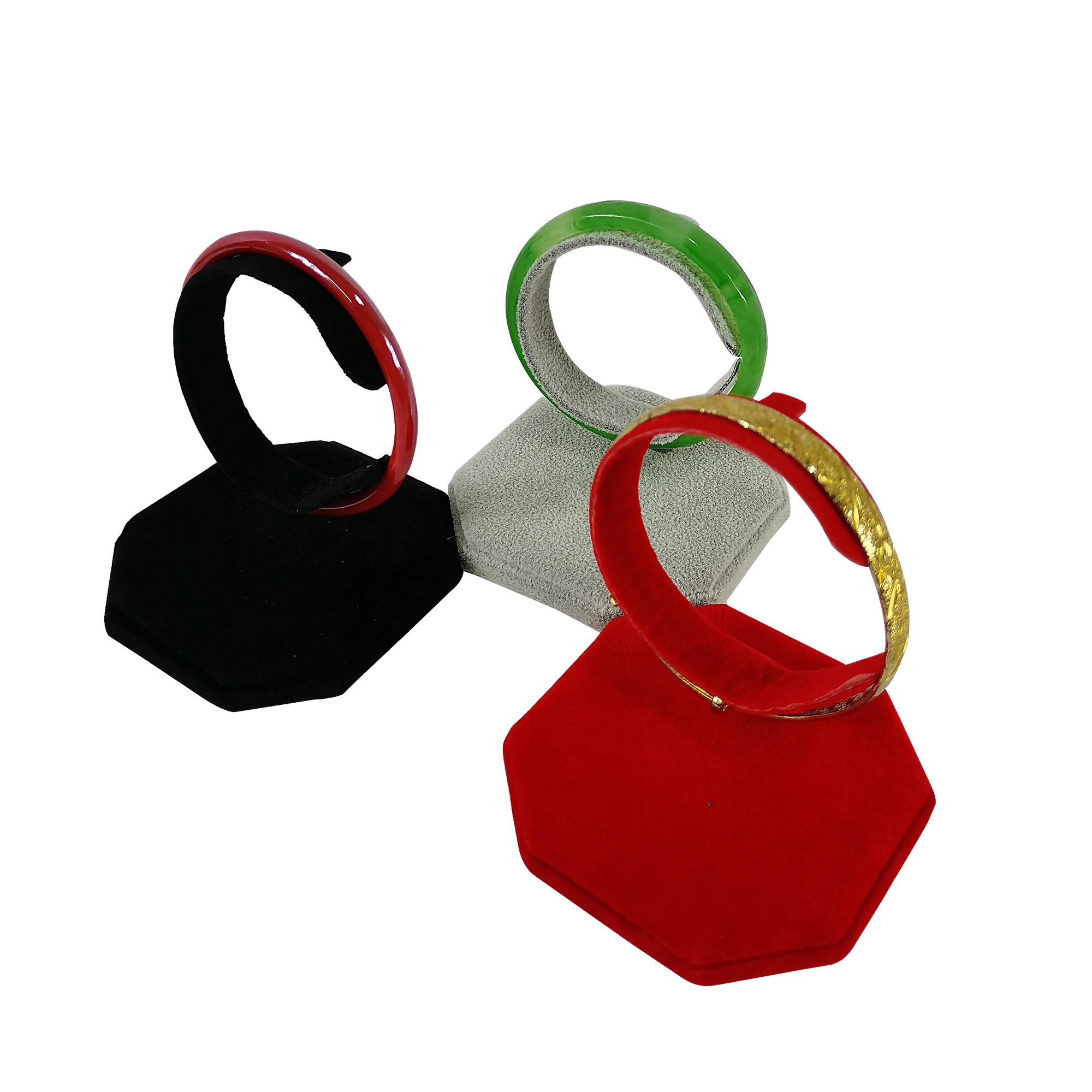 Présentoir Bracelet Montre Velours Forme C