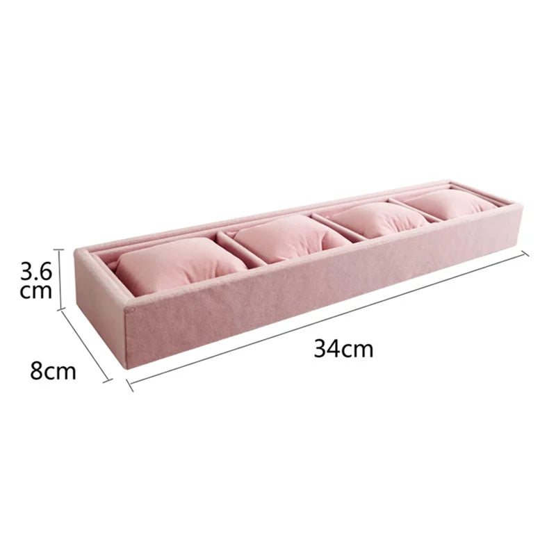 Plateau Velours 4 Grilles Coussin Montre Bracelet