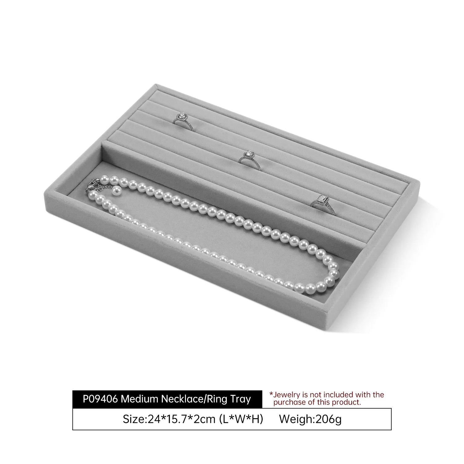 Plateau Bijoux Velours Tiroirs Multi Compartiments