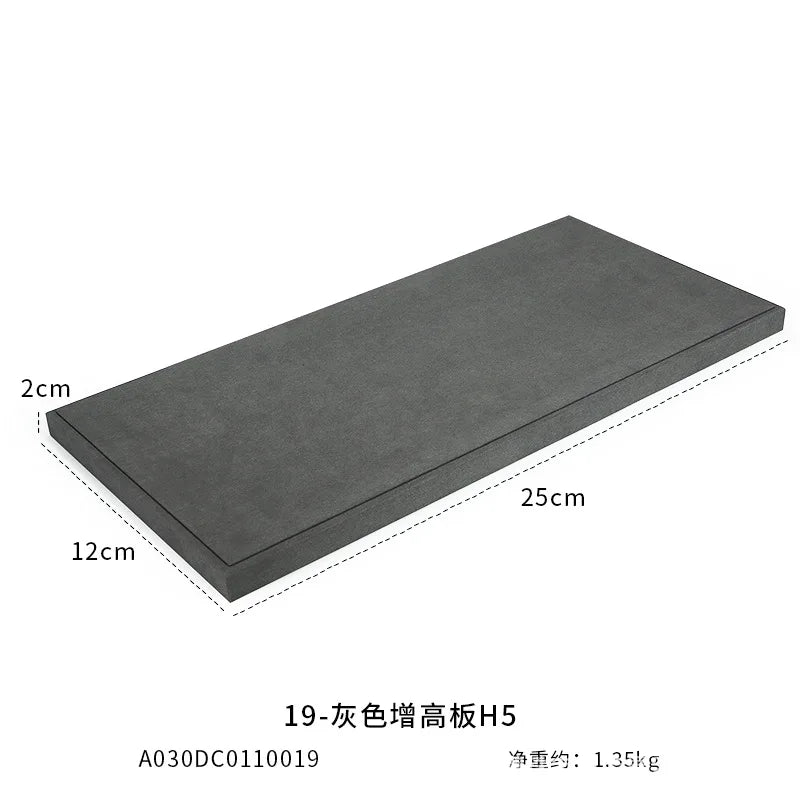 Présentoir Bijoux Microfibre Gris Vitrine