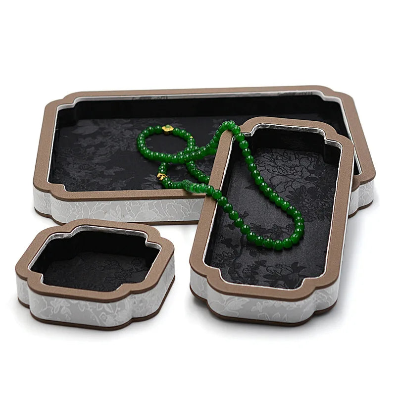 Boîte Bijoux Velours Jade Cour Royale Vintage