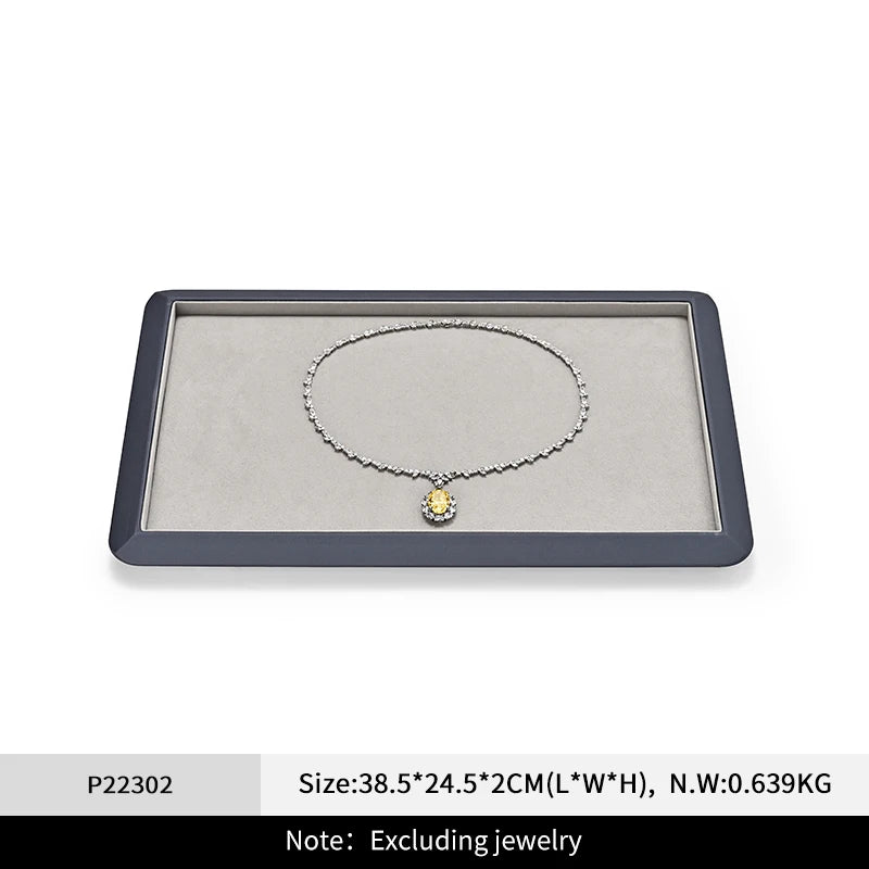 Plateau Bijoux Cuir Premium Bagues Colliers Bracelets