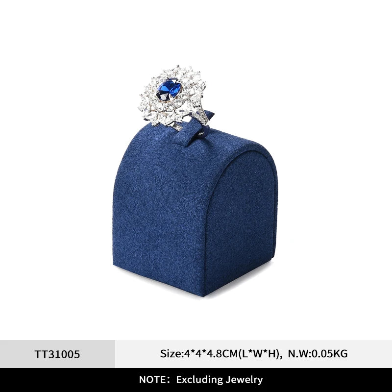 Buste Bijoux Cuir Bleu Modulable Vitrine