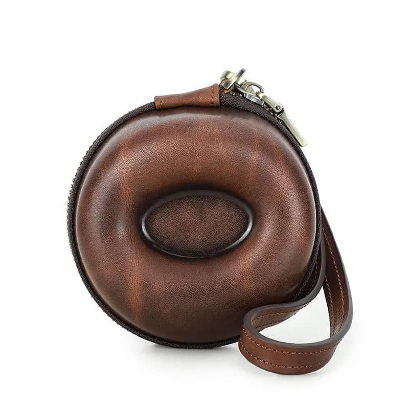 Étui Montre Cuir Marron Équestre Voyage