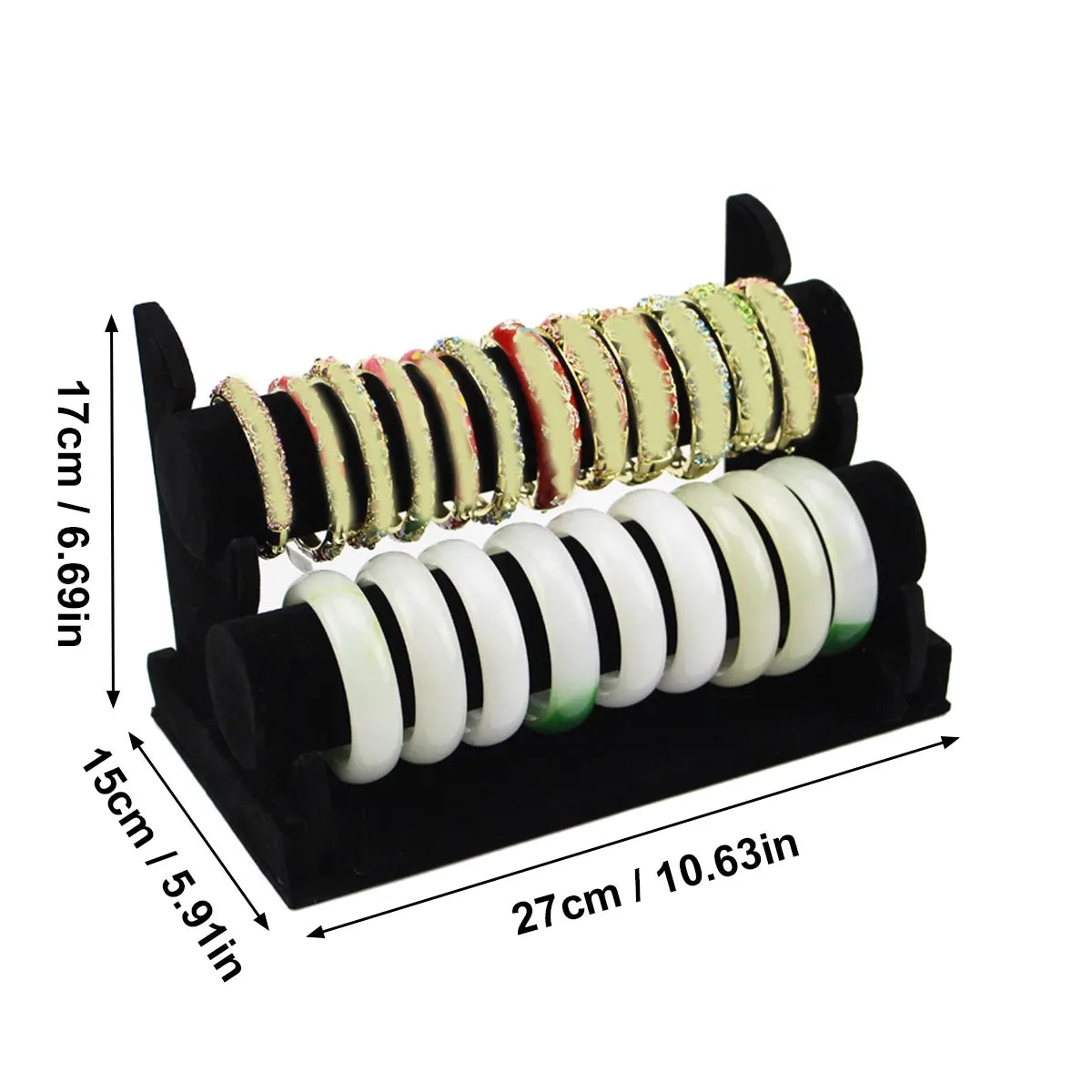 Présentoir Velours Bracelet Collier Montre Couches